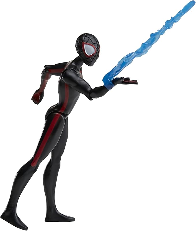 Marvel Spider-Man Across The Spider-Verse Miles Morales, 6-Inch-Scale Action Figure with Web Accessory, Toys for Kids Ages 4 and Up - Figurio