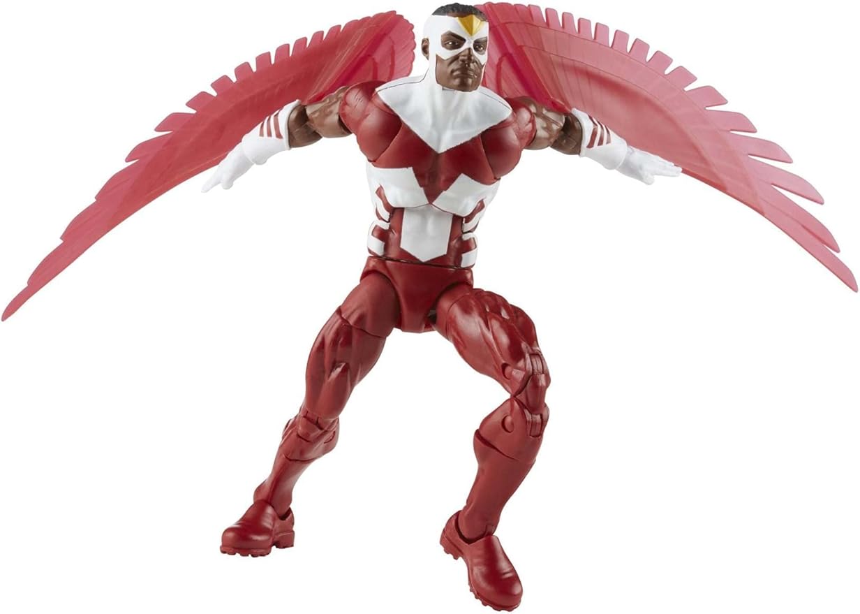 Marvel Legends Series Falcon 6-inch Retro Packaging Action Figure Toy, 3 Accessories - Figurio