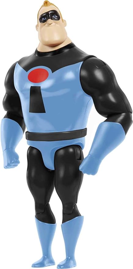 Mattel Disney and Pixar The Incredibles Mr. Incredible Action Figure, Posable Character in Signature Look, Collectible Toy, 8 inch - Figurio