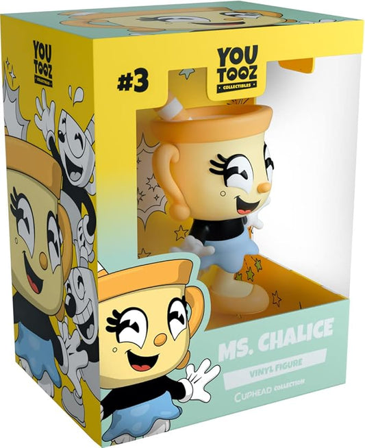 Youtooz Cuphead Ms. Chalice Figure, 4.5" Inch, Cuphead Youtooz Vinyl Figure of Ms Chalice from Youtooz Cuphead Collection - Figurio