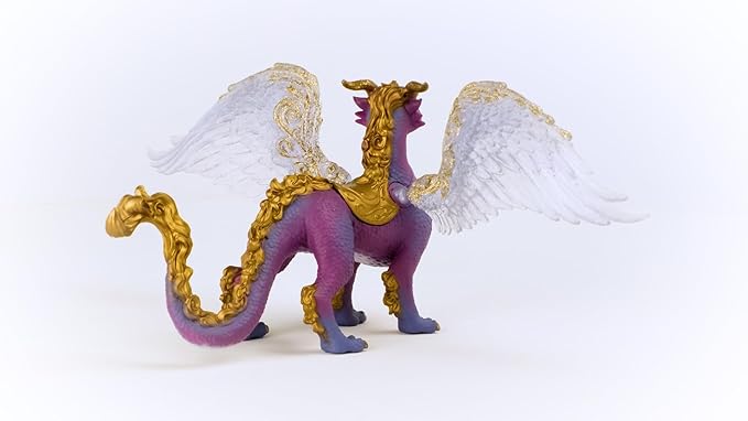 Schleich Bayala Nightsky Dragon - Fantasy Mythical Dragon Creature Toy Figurine with Wings and Glittering Scales for Boys and Girls, Birthday Gift for Kids Age 5+ - Figurio