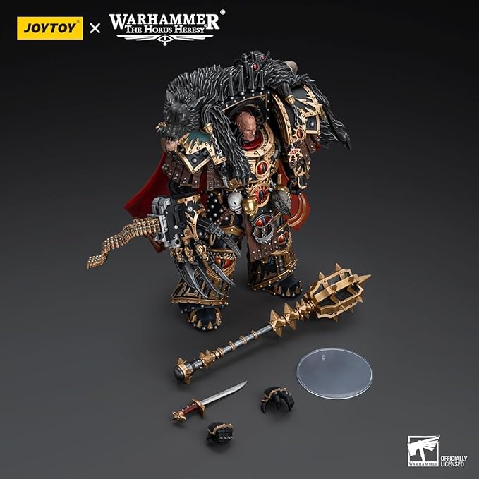 JOYTOY Warhammer The Horus Heresy 30k 1/18 Action Figure Sons of Horus Warmaster Horus Primarch of The XVlth Legion Collection Model Birthday Gifts - Figurio