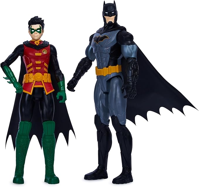 DC Comics, Batman and Robin vs. The Joker and Mr. Freeze, 12-inch Action Figures, Kids Toys for Boys and Girls Ages 3 and Up - Figurio