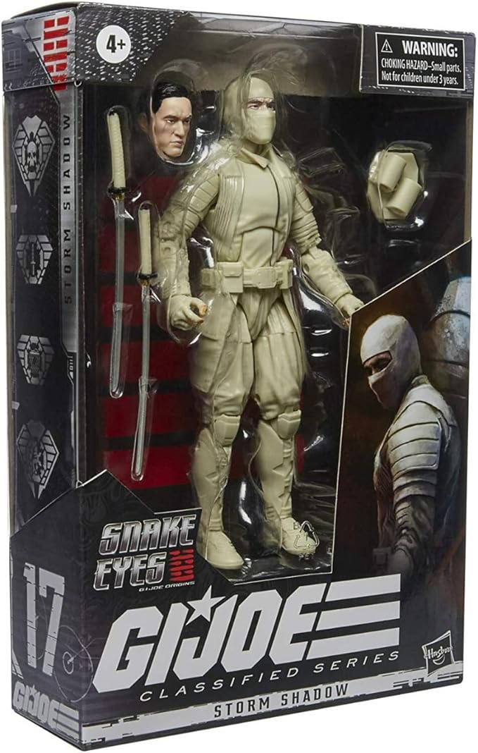 Hasbro G.I. Joe Classified Series 6-Inch Storm Shadow and Snake Eyes Action Figure Bundle (2 Items) - Figurio