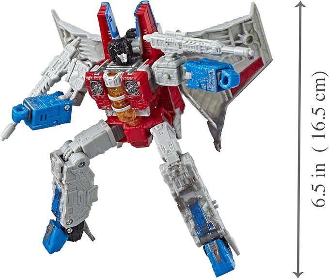 Transformers Toys Generations War for Cybertron Voyager Wfc-S24 Starscream Action Figure - Siege Chapter - Adults & Kids Ages 8 & Up, 7" - Figurio