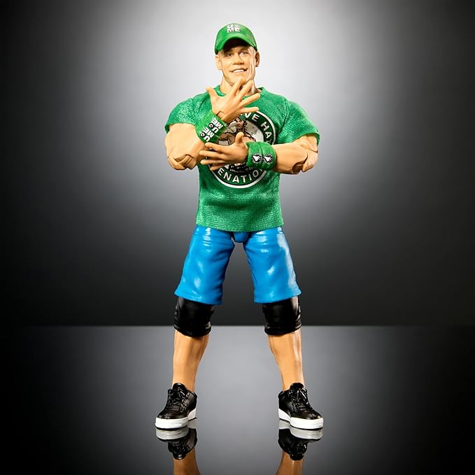 Mattel WWE Elite Collection Action Figure, WrestleMania John Cena with Accessory & Nicholas Build-A-Figure Parts - Figurio