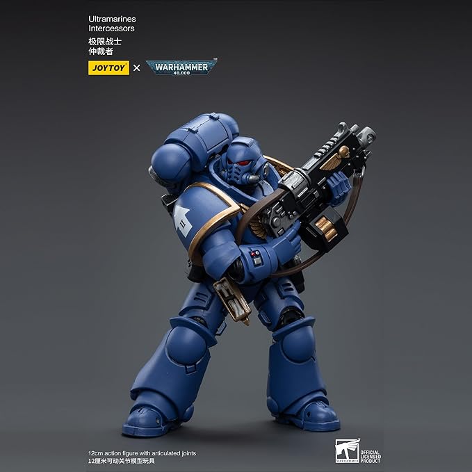 JOYTOY 1/18 Action Figure Warhammer 40,000 Ultramarines Intercessors Ver.3 4.96 Inch Movable Model Collectible Figurine - Figurio