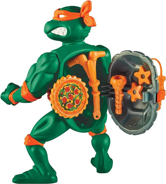 Teenage Mutant Ninja Turtles: 4” Original Classic Storage Shell Michelangelo Basic Figure by Playmates Toys - Figurio