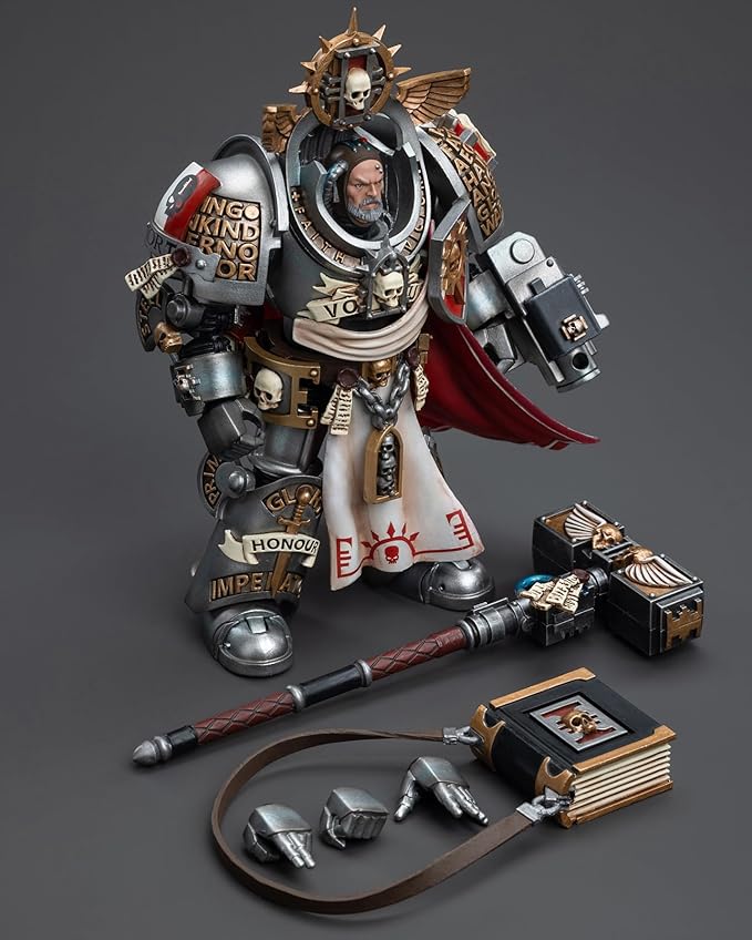 JOYTOY Warhammer 40K 1/18 Action Figures, Grey Knights Grand Master Voldus Perfect for Collectors & Decor, Ideal Gift for Birthdays, Christmas, Character Figure - JT6335 - Figurio