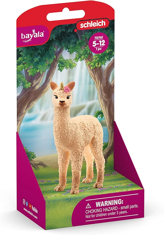 Schleich bayala New 2023, Unicorn Mythical Creature Toys for Girls and Boys, Baby Llama Unicorn Toy Figurine, Ages 5+ - Figurio