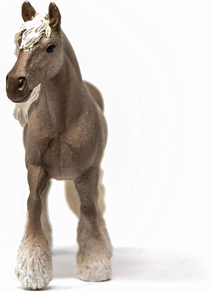 Schleich Farm World Realistic Silver Dapple Mare Gray Horse Figurine - Highly Detailed and Durable Farm Animal Figurine for Boys and Girls, Gift for Kids Ages 3+ - Figurio