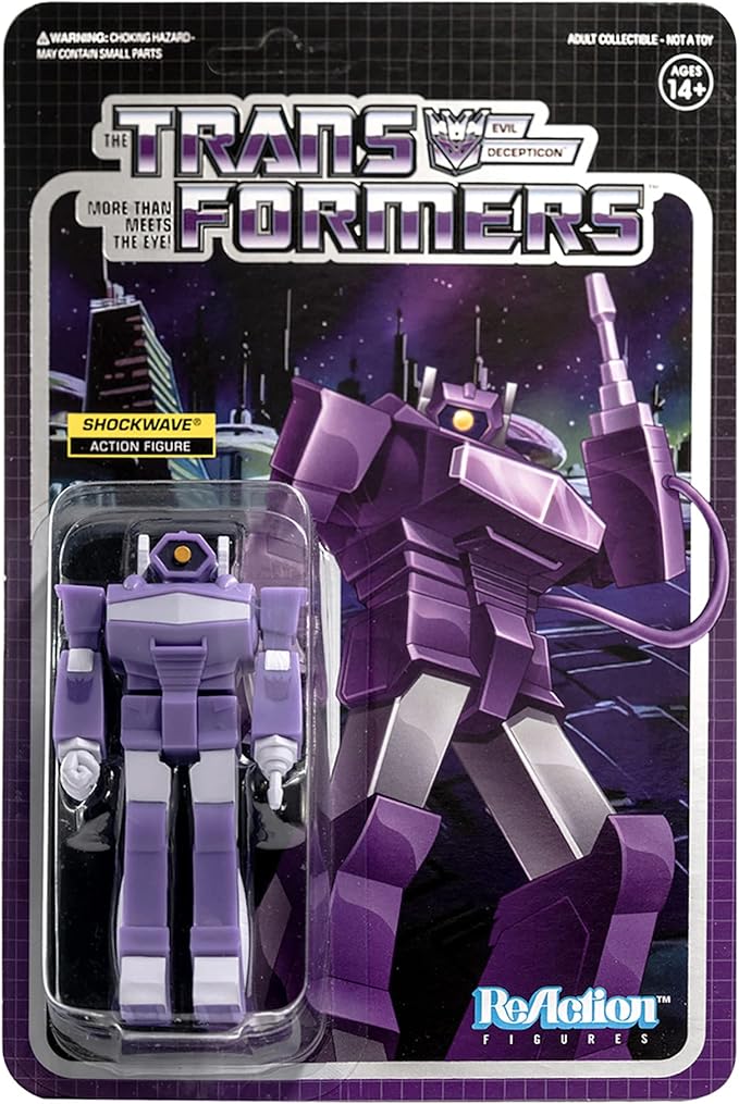 Super7 Transformers Shockwave 3.75 in ReAction Figure - Figurio