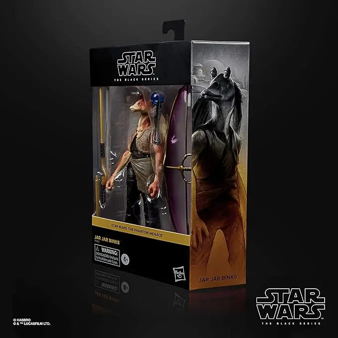 STAR WARS The Black Series Jar Jar Binks 6-Inch-Scale The Phantom Menace Collectible Deluxe Action Figure, Kids Ages 4 and Up - Figurio