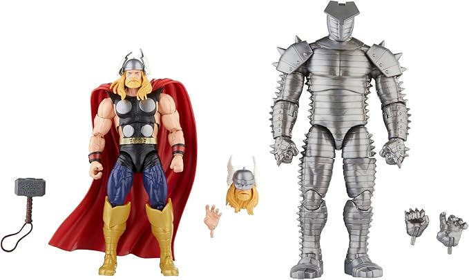 Marvel Legends Series Thor vs Destroyer, Avengers 60th Anniversary Collectible 6-Inch Action Figures, 5 Accessories - Figurio