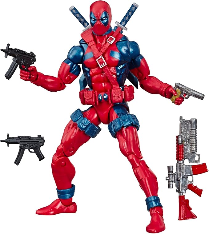 Marvel Legends Series Deadpool, Marvel Comics Uncanny X-Men X-Force Retro Collectible 6 Inch Action Figure for Adults Ages 14 and Up - Figurio