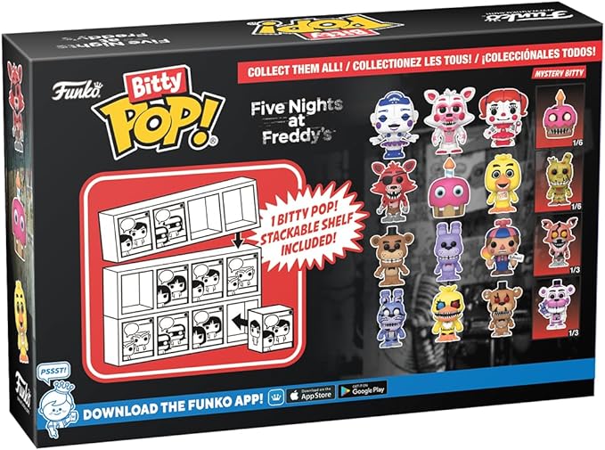 Funko Bitty Pop!: Five Nights at Freddy's Mini Collectible Toys 4-Pack - Freddy, Bonnie, Ballon Boy & Mystery Chase Figure (Styles May Vary) - Figurio