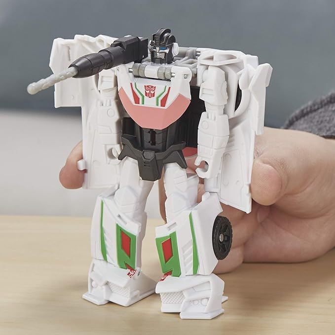 Transformers Bumblebee Cyberverse Adventures Action Attackers: 1-Step Wheeljack Action Figure, Gravity Cannon Action Attack Move, 4.25-inch - Figurio