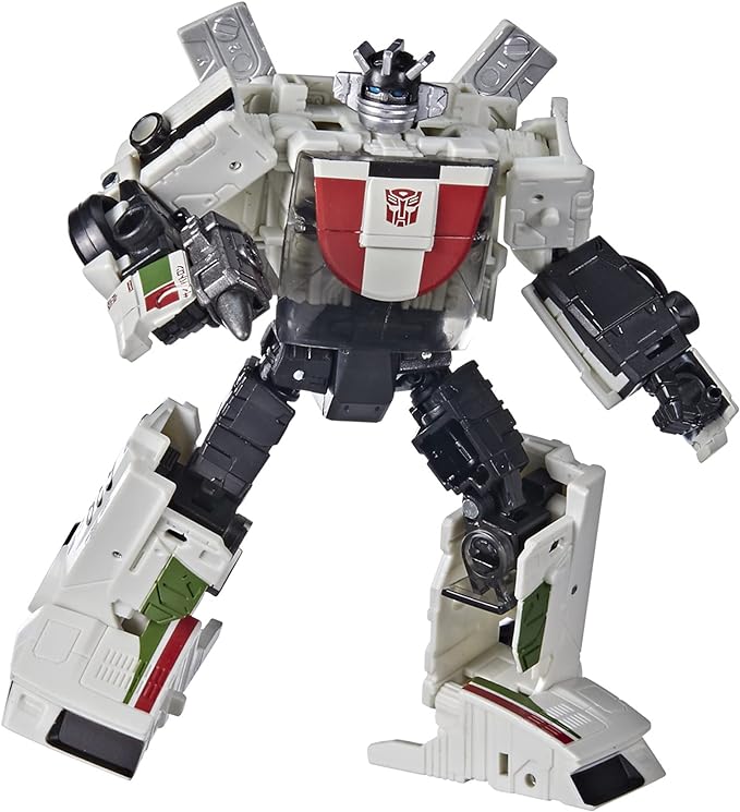 Transformers Toys Generations War for Cybertron: Kingdom Deluxe WFC-K24 Wheeljack Action Figure - Kids Ages 8 and Up, 5.5-inch - Figurio