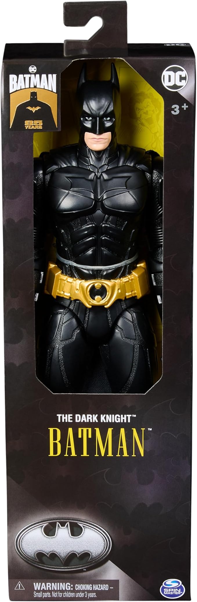 Batman, The Dark Knight Batman Action Figure, 12-inch, 85th Anniversary Limited Edition Collectible Kids Toys for Boys and Girls Ages 3 and Up - Figurio