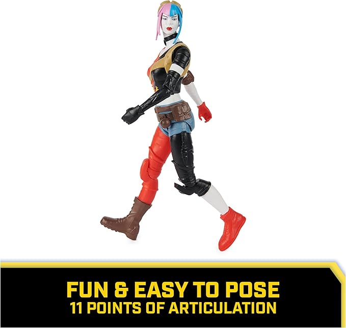 DC Comics, Harley Quinn Action Figure, 12-inch Super Hero Collectible Kids Toys for Boys and Girls, Ages 3+ - Figurio