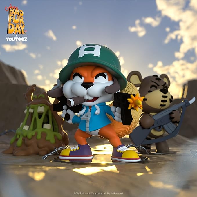 Youtooz Soldier Conker 3.9" Vinyl Figure, Official Licensed Collectible from Conkers Bad Fur Day Video Game, by Youtooz Conkers Bad Fur Day Collection - Figurio