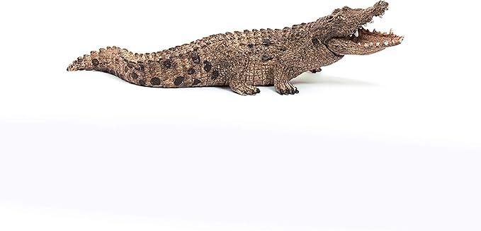 Schleich Wild Life, Realistic Wild Animal Toy For Boys and Girls, Crocodile Toy Figurine with Movable Jaw, Ages 3+ - Figurio