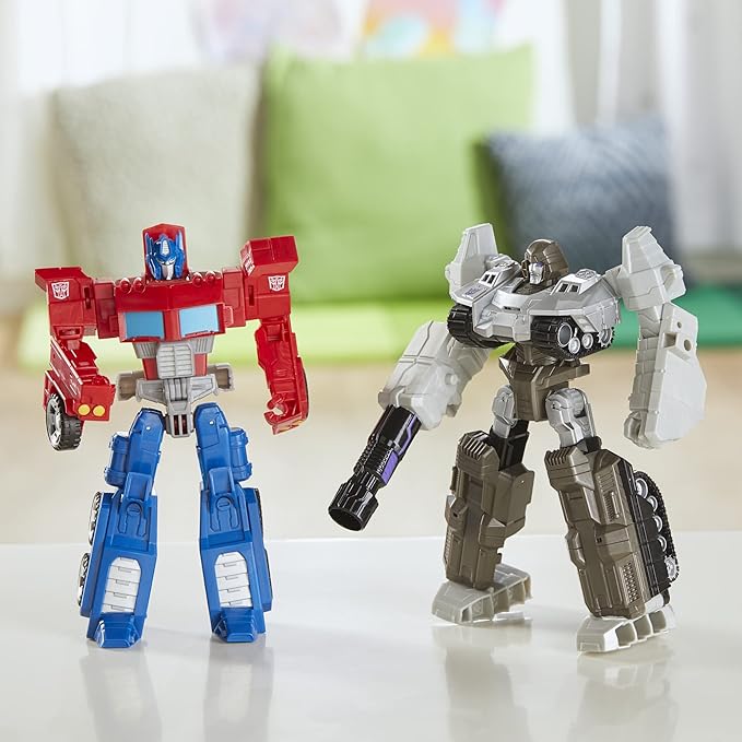 Transformers Toys Heroes and Villains Optimus Prime and Megatron 2-Pack Action Figures - for Kids Ages 6 and Up, 7-inch (Amazon Exclusive) - Figurio