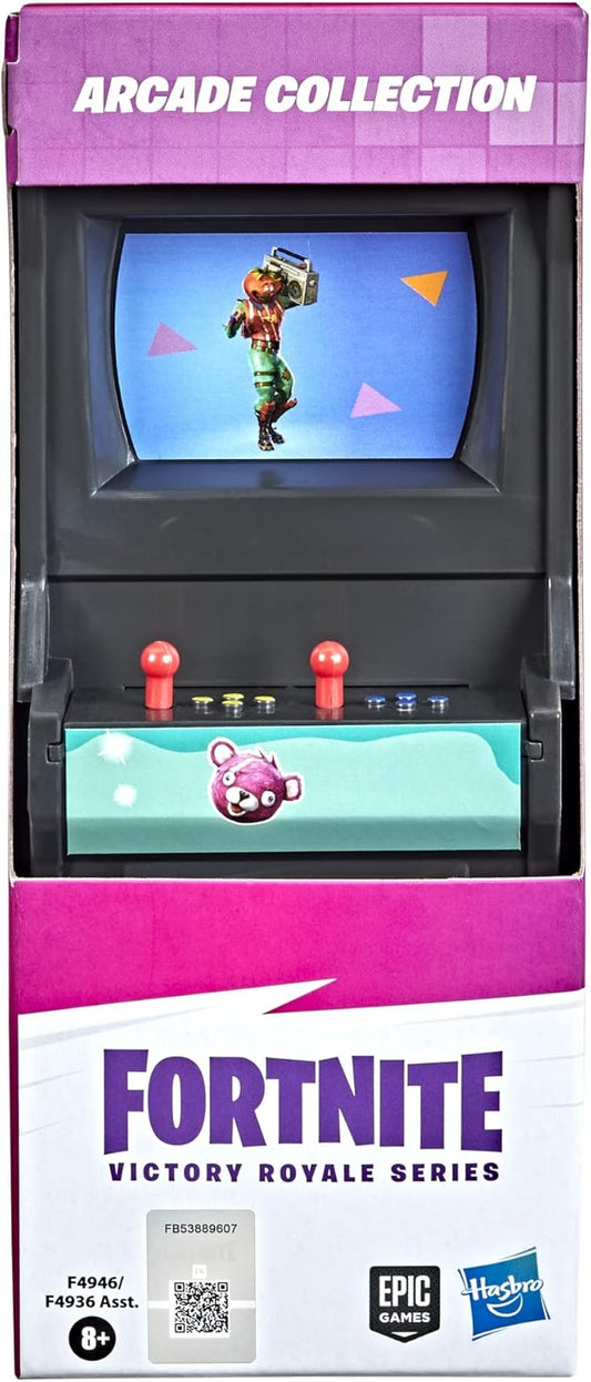 FORTNITE Hasbro Victory Royale Series Arcade Collection Pink Arcade Machine Collectible Toy with Accessories - Ages 8 and Up, 6-inch - Figurio