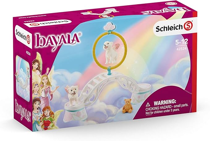 Schleich bayala, Mythical Creature Toys for Kids, Winged Baby Lion Training 9-piece Playset, Ages 5+ - Figurio