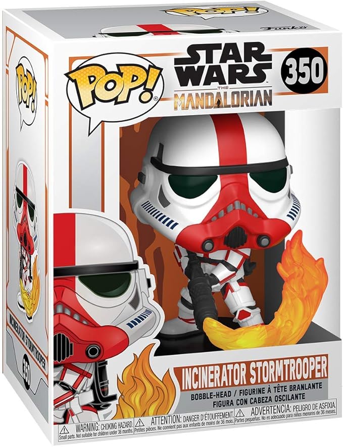 Funko Star Wars: The Mandalorian - Incinerator Stormtrooper Vinyl Bobblehead - Figurio