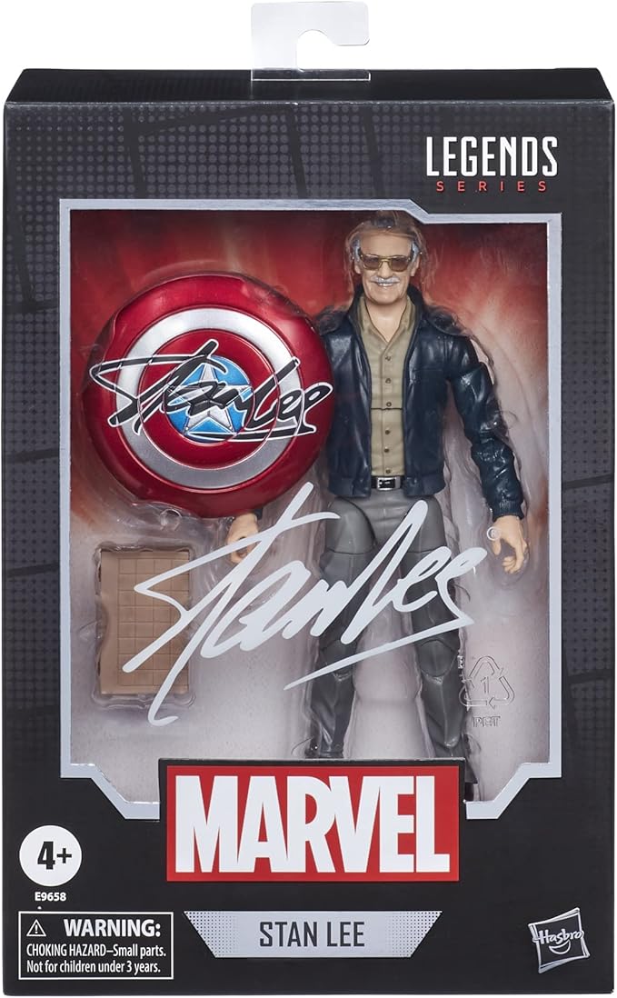 Marvel Hasbro Legends Series 6" Collectible Action Figure Toy The Avengers Cameo Stan Lee, Includes 2 Accessories - Figurio