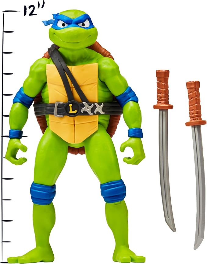 Teenage Mutant Ninja Turtles: Mutant Mayhem 12” Giant Leonardo Figure by Playmates Toys - Figurio