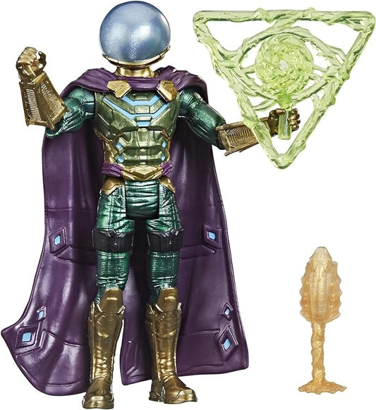 Spider-Man Marvel 6-Inch Mysterio Figure with Mystery Web Gear Armor & Accessory, Ages 4+ - Figurio