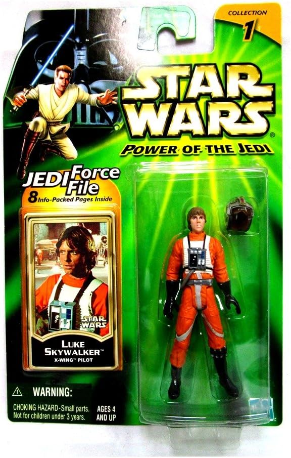 Star Wars Power of The Jedi with Jedi Force File/Luke Skywalker - Figurio