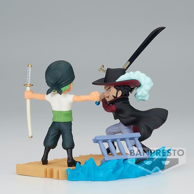 Banpresto - One Piece - Log Stories - Roronoa Zoro vs Dracule Mihawk, Bandai Spirits World Collectable Figure - Figurio