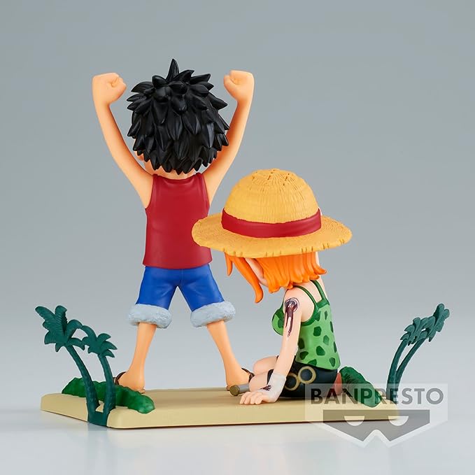 Banpresto - One Piece - Log Stories - Luffy & Nami, Bandai Spirits World Collectable Figure - Figurio