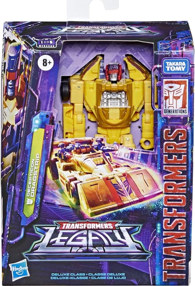 Transformers Toys Generations Legacy Deluxe Decepticon Dragstrip Action Figure - Kids Ages 8 and Up, 5.5-inch - Figurio