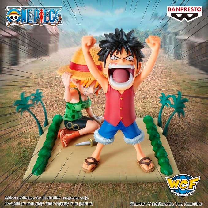 Banpresto - One Piece - Log Stories - Luffy & Nami, Bandai Spirits World Collectable Figure - Figurio