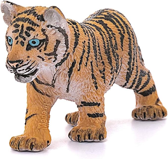 Schleich Wild Life, Animal Figurine, Animal Toys for Boys and Girls 3-8 years old, Tiger Cub, Ages 3+ - Figurio