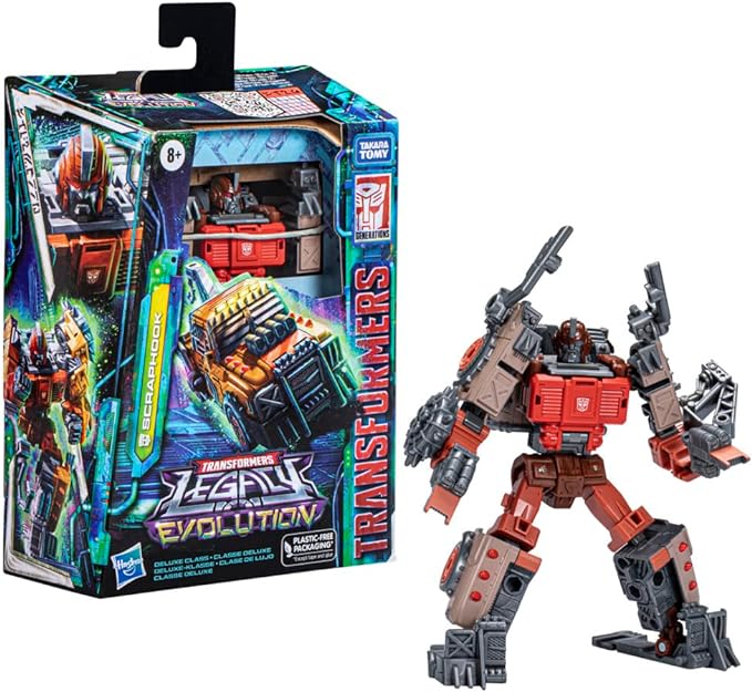 Transformers Toys Legacy Evolution Deluxe Scraphook Toy, 5.5-inch, Action Figure for Boys and Girls Ages 8 and Up - Figurio