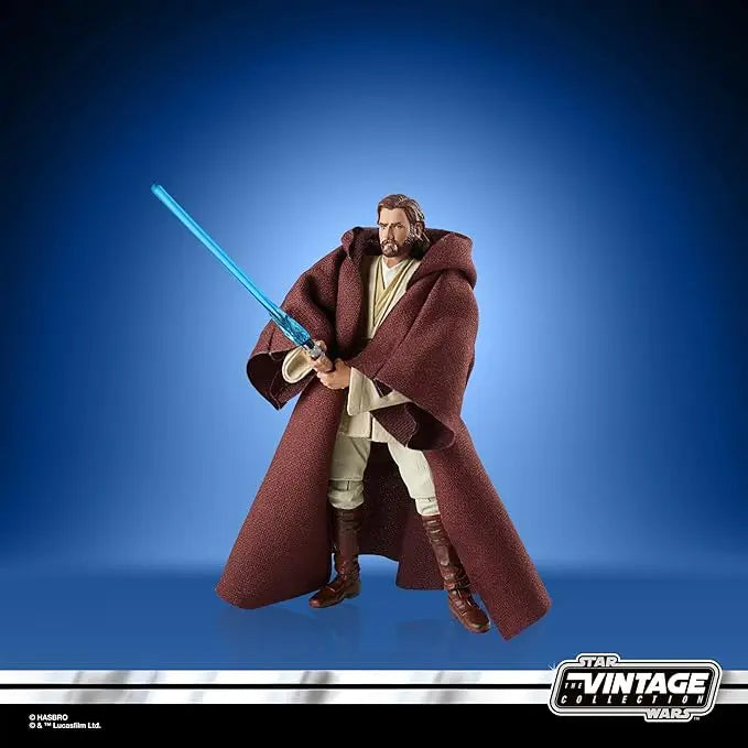 STAR WARS The Vintage Collection OBI-Wan Kenobi Toy VC31, 3.75-Inch-Scale Attack of The Clones Action Figure, Toys Kids 4 and Up - Figurio