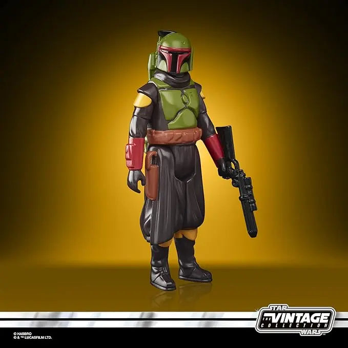 STAR WARS Retro Collection Boba Fett (Morak) Toy 3.75-Inch-Scale The Mandalorian Collectible Action Figure, Toys Kids 4 and Up - Figurio