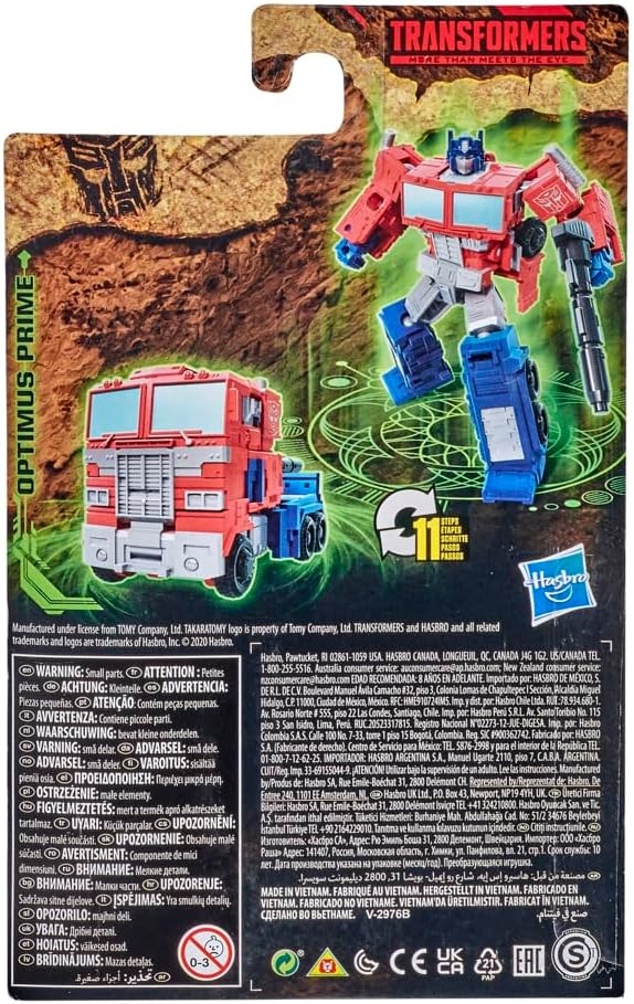 Transformers Toys Generations War for Cybertron: Kingdom Core Class WFC-K1 Optimus Prime Action Figure - Kids Ages 8 and Up, 3.5-inch - Figurio