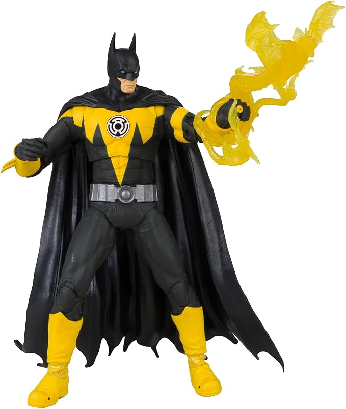 McFarlane Toys Multiverse Batman (Sinestro Corps) Gold Label 7in Action Figure Toys,Yellow (17041) - Figurio