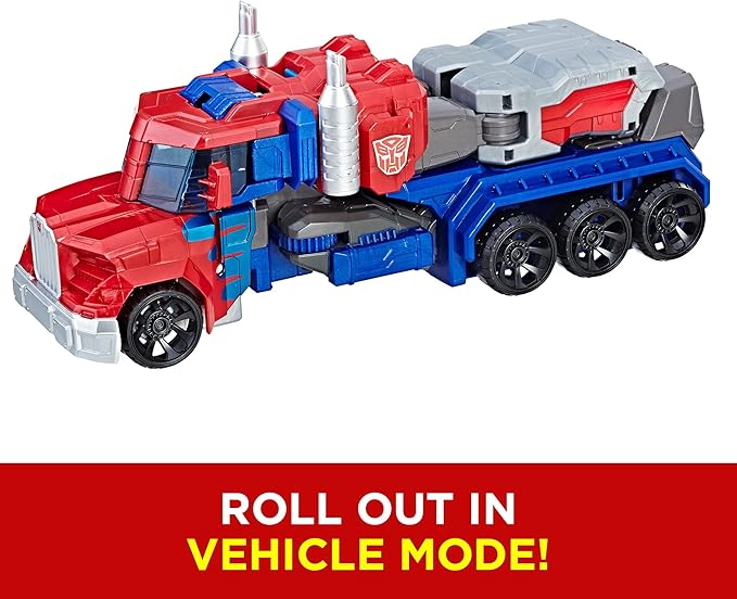 Transformers Toys Heroic Optimus Prime Action Figure - Timeless Large-Scale Figure, Changes into Toy Truck - Toys for Kids 6 and Up, 11-inch (Amazon Exclusive) - Figurio