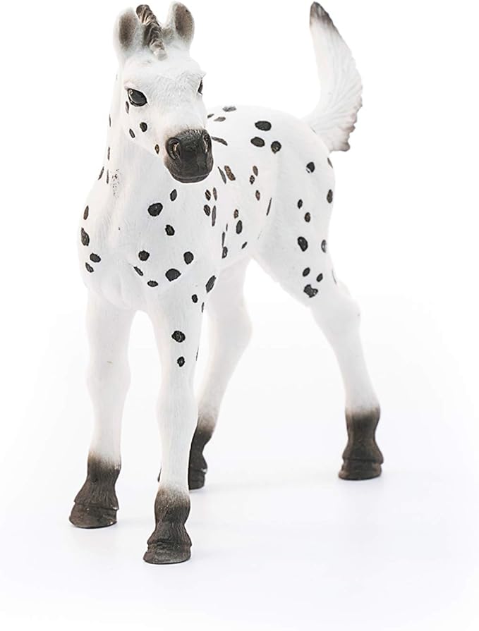 Schleich Horse Club, Realistic Horse Toys for Girls and Boys, Knapstrupper Foal Spotted Horse Toy, Ages 5+ - Figurio