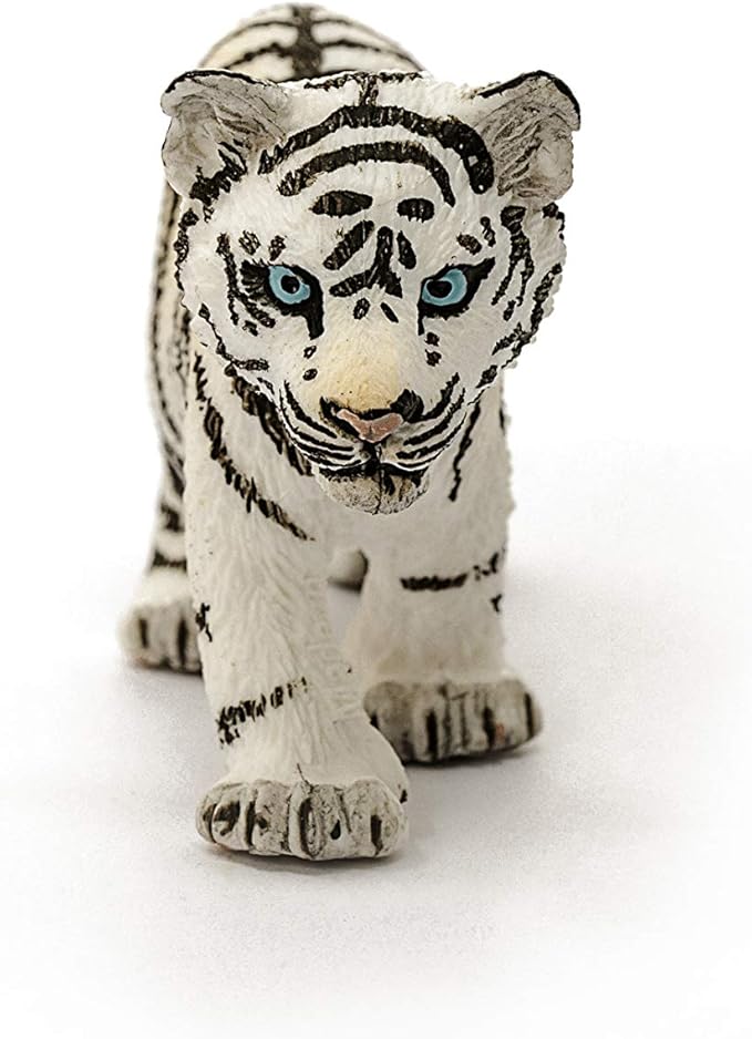 Schleich Wild Life, Animal Figurine, Animal Toys for Boys and Girls 3-8 Years Old, White Tiger Cub, Ages 3+ - Figurio