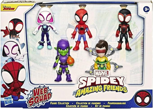 Hasbro Marvel Spidey And His Amazing Friends Web Squad Figure Collection Multi, Black - Figurio