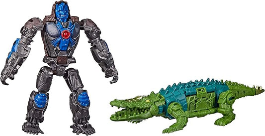 Transformers: Rise of The Beasts Movie, Beast Alliance, Beast Combiners 2-Pack Optimus Primal & Skullcruncher Toys, Ages 6 and Up, 5-inch - Figurio