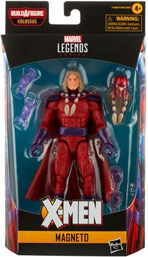 Marvel Legends Series 6-inch Scale Action Figure Toy Magneto, Premium Design, 1 Figure, and 5 Accessories , Red - Figurio